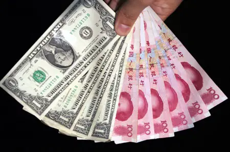 6,8 yuans pour 1 dollar, une première depuis 2010