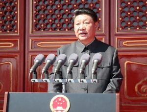 Xi Jinping depuis la place Tian An'men
