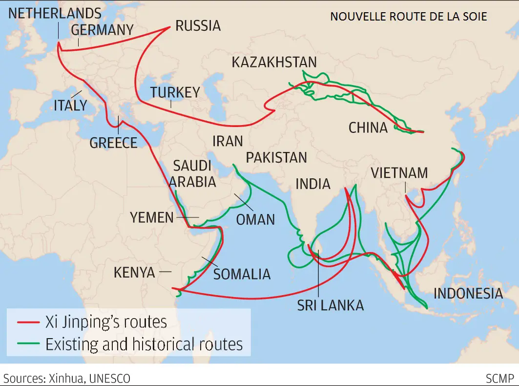 Routes de la Soie: l’engagement de la Chine baisse en Afrique subsaharienne et grimpe en Asie