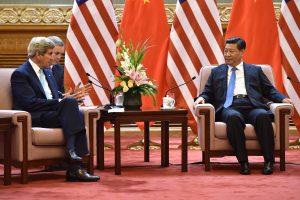 John Kerry et Xi Jinping à Beijing, septembre 2014