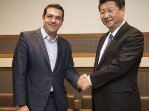 Alexis Tsipras et Xi Jinping