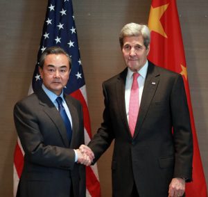 Rencontre entre Wang Yi et John Kerry, secrétaire d'Etat américain, fin janvier 2016 2016