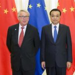 Président de la Commission européenne, Jean-Claude Junker et le Premier ministre, Li Keqiang, juillet 2016 à Beijing