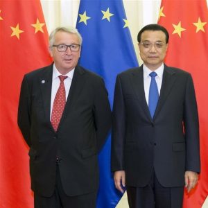 Président de la Commission européenne, Jean-Claude Junker et le Premier ministre, Li Keqiang