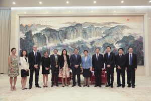 Délégation Réunion et les représentants de la Mairie de Tianjin
