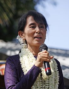 Aung San Suu Kyi, ministre des Affaires étrangères du Myanmar