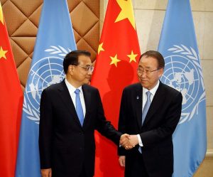 Ban Ki-moon et Li Keqiang