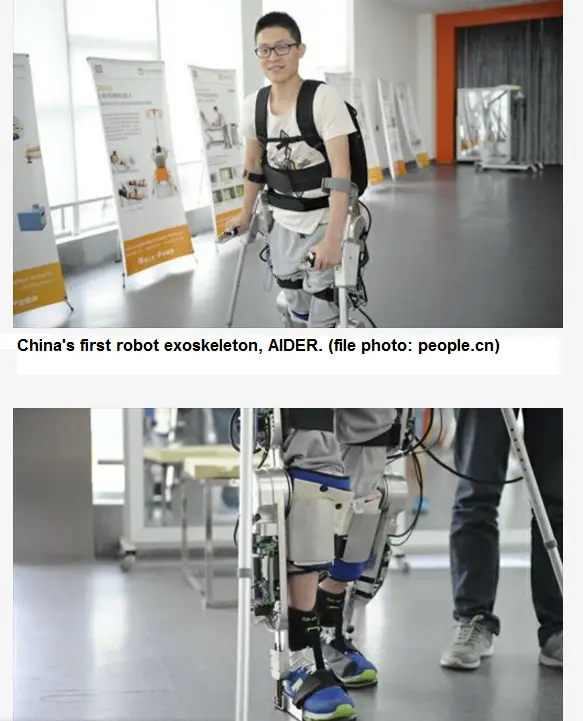 Présentation de l’exosquelette robotique « Made in China »