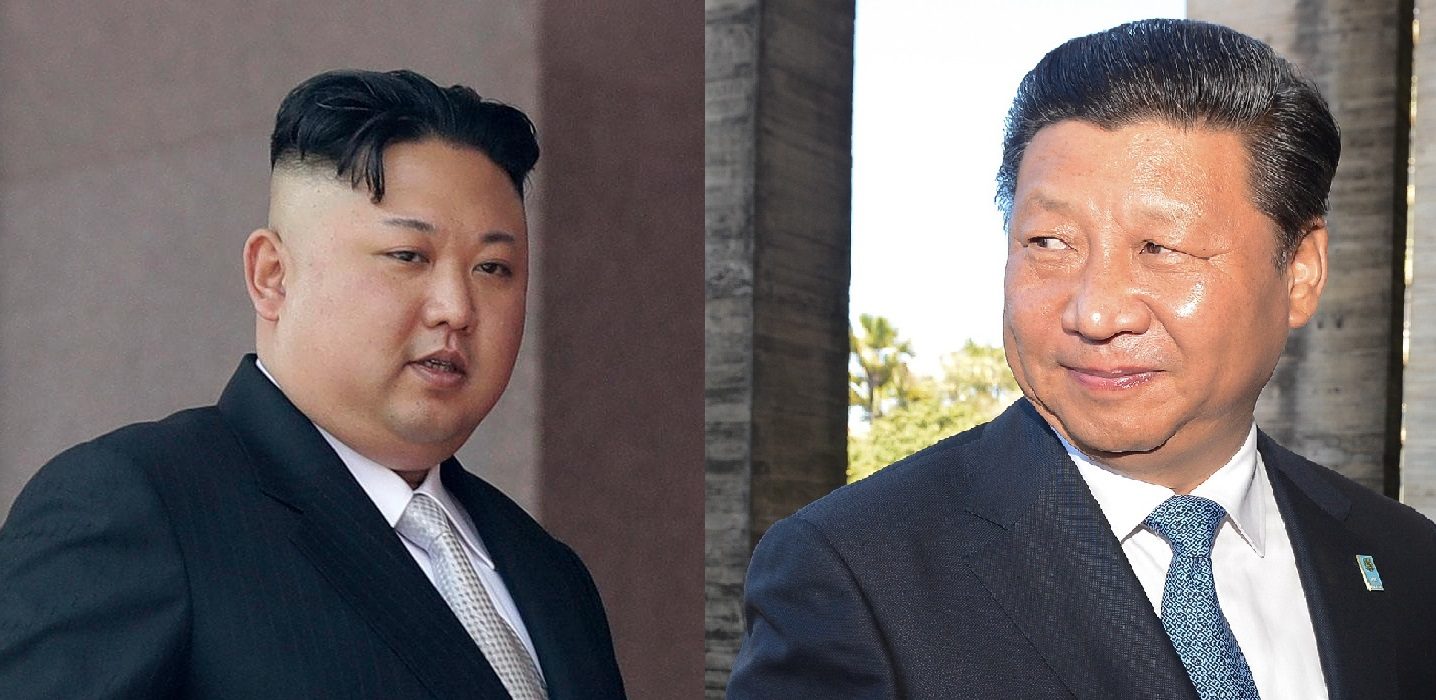 Kim Jong Un fait un signe vers la Chine