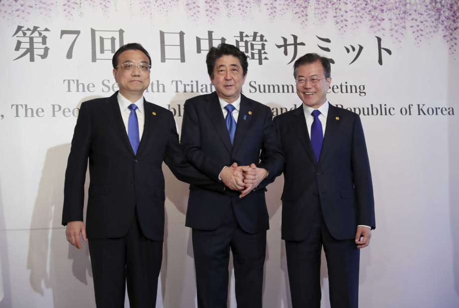 Shinzo Abe en visite en Chine