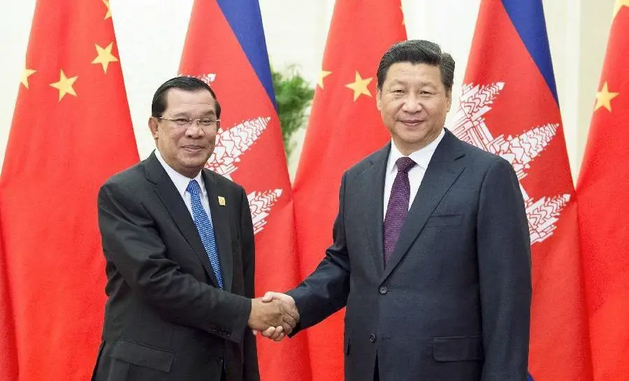 Soutien du Premier ministre cambodgien à la Chine