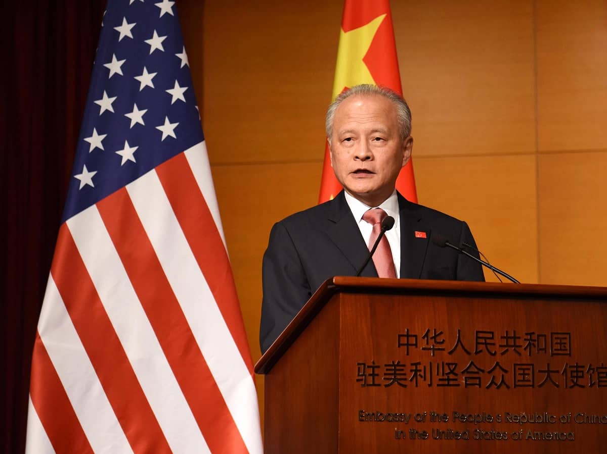 L’ambassadeur de Chine aux États-Unis convoqué