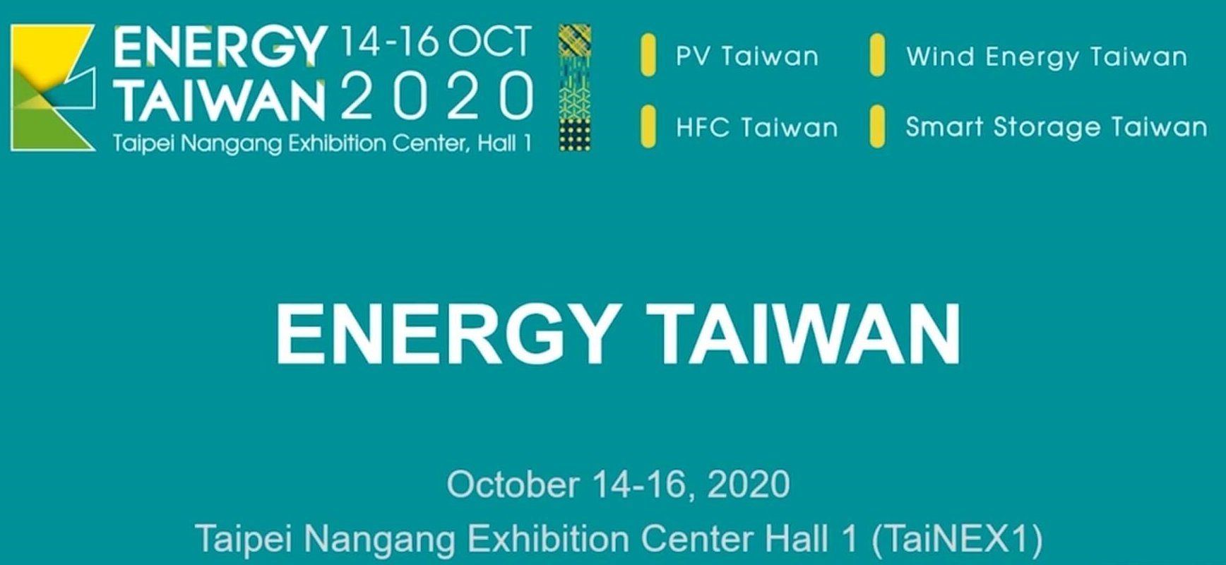 Ouverture du salon Energy Taïwan 2020