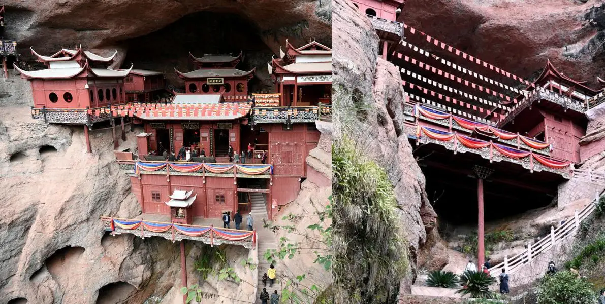 Le temple Ganlu tient sur un pillier depuis plus de 870 ans