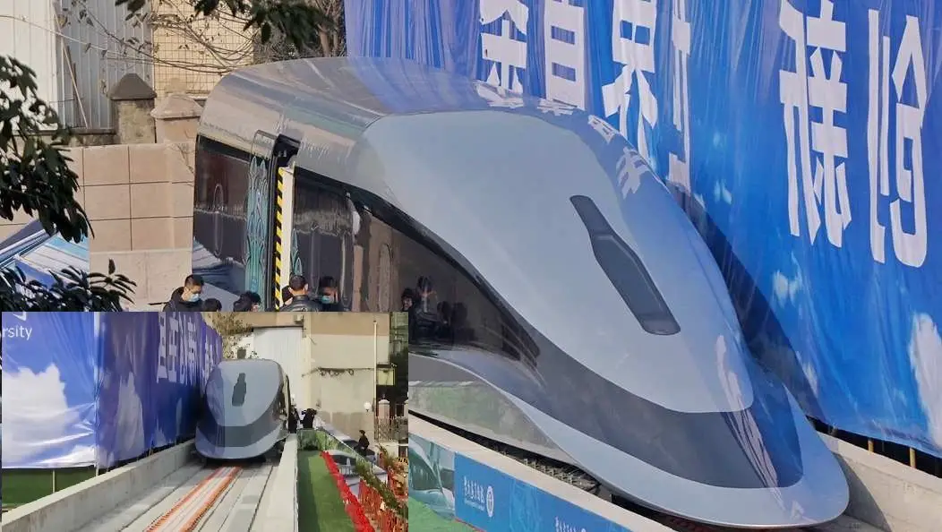 La Chine présente un prototype de train à sustentation magnétique
