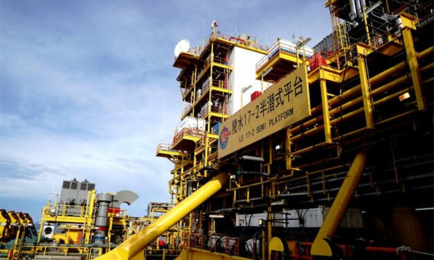 2 milliards de mètres cubes produit par le champ gazier chinois Deep Sea n°1