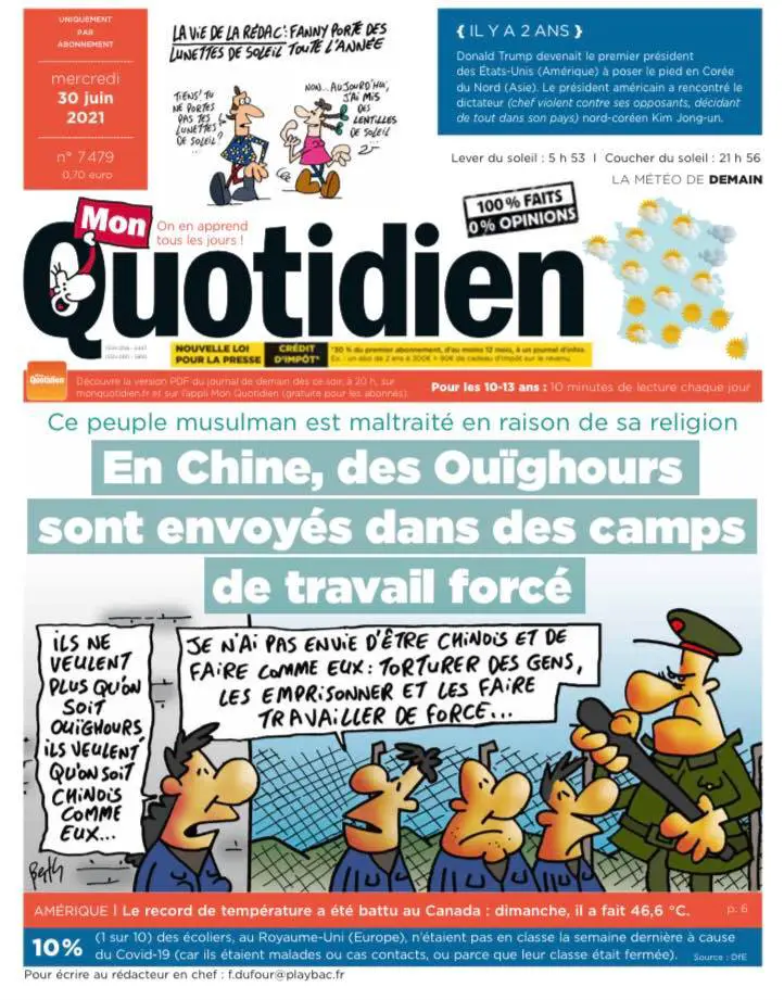Colère de l’ambassade de Chine en France contre la publication d’un article sur le Xinjiang