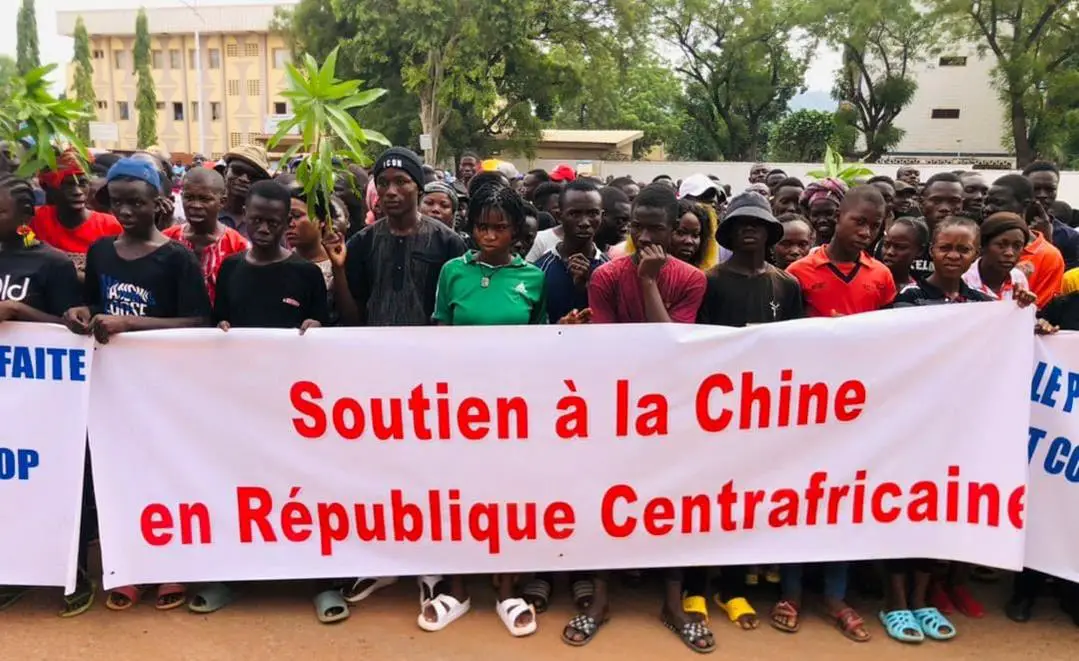 Centrafrique : Marche populaire de soutien à la Chine et à la Russie à Bangui