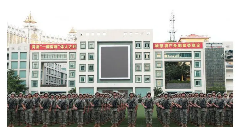 La garnison de l’armée chinoise à Macao