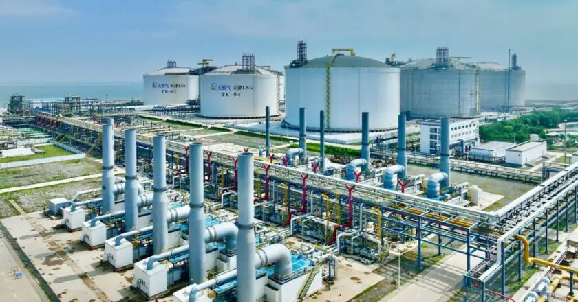Le plus grand réservoir de stockage de GNL de Chine est maintenant en service
