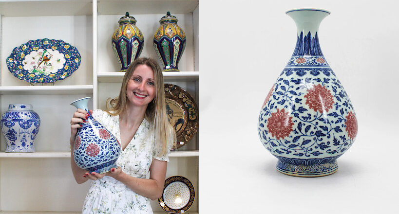 La Maison de vente Rois & Vaupres Enchères a le plaisir de vous annoncer l’adjudication d’un remarquable vase chinois lors de sa mise aux enchères